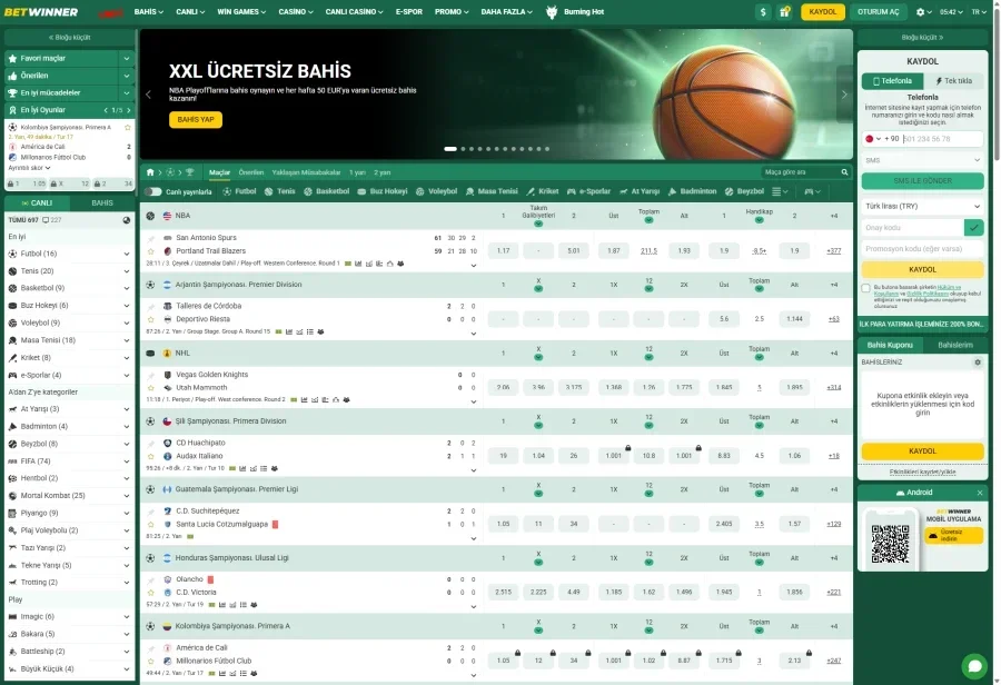 Betwinner ekran görüntüsü